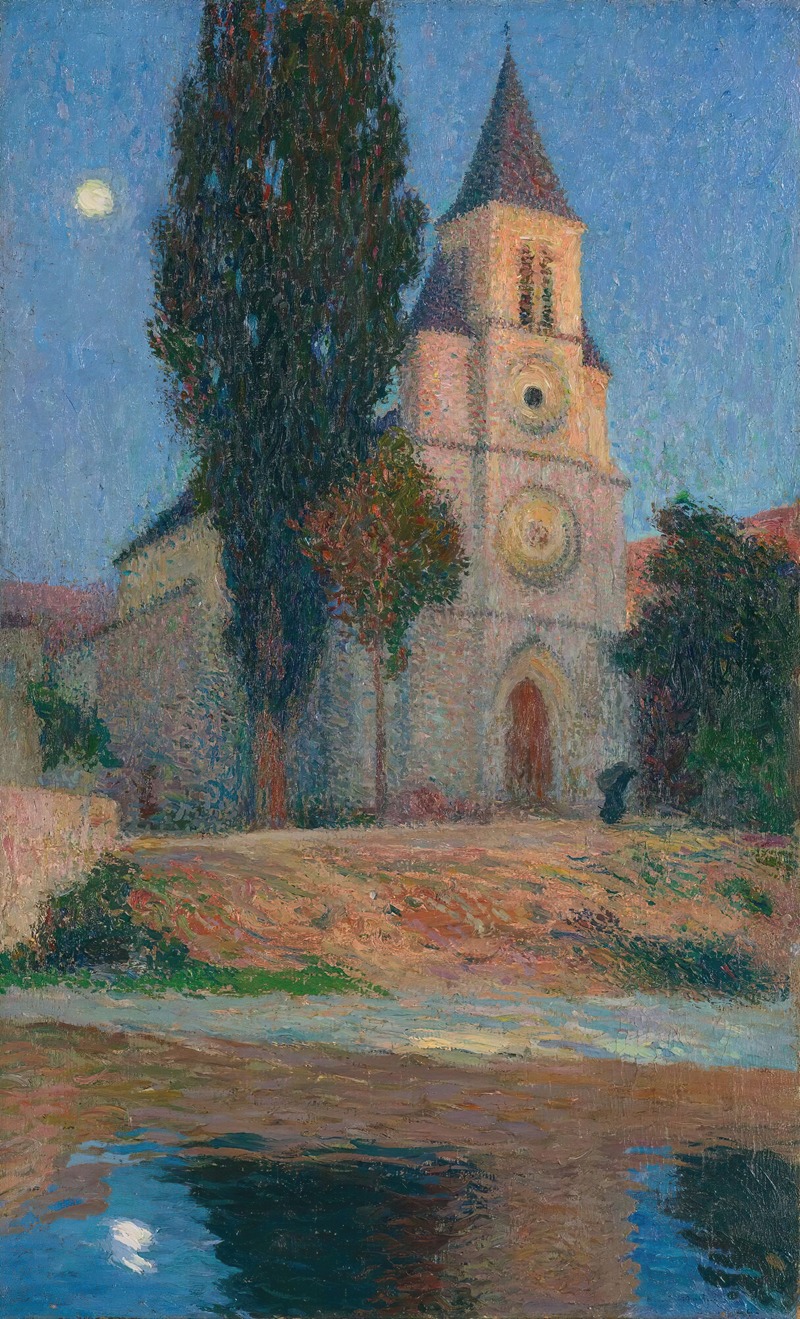 Henri Martin - Lever De Lune Derrière L’église De La Bastide-Du-Vert