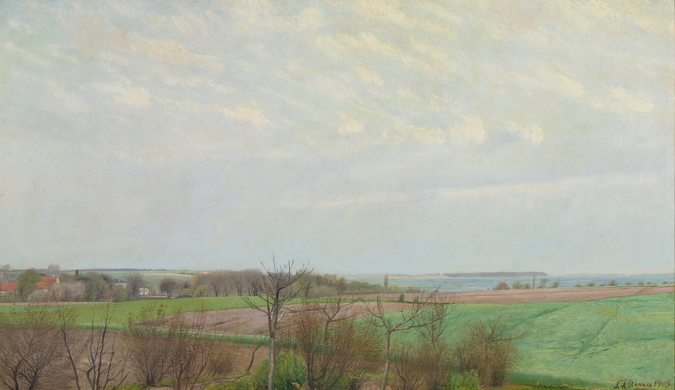 Laurits Andersen Ring - View Of Roskilde Fjord, Early Spring