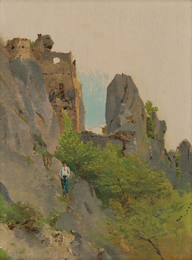 Ladislav Mednyánszky - View of the Ruins of Súľov