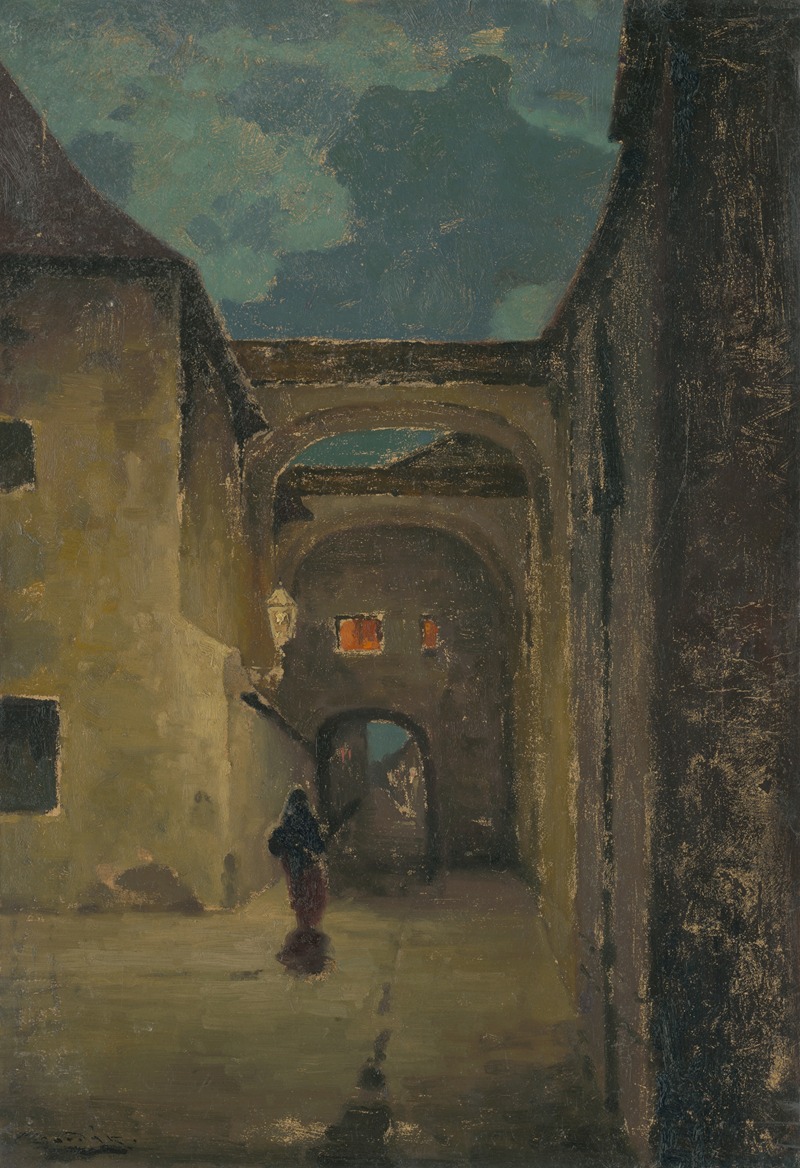 Ľudovít Čordák - Alley in the Evening