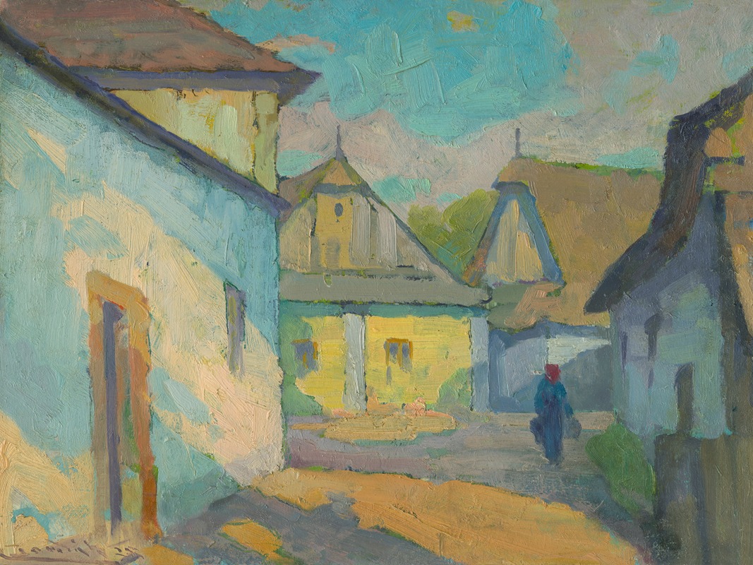 Ľudovít Čordák - Motif from an East Slovak village