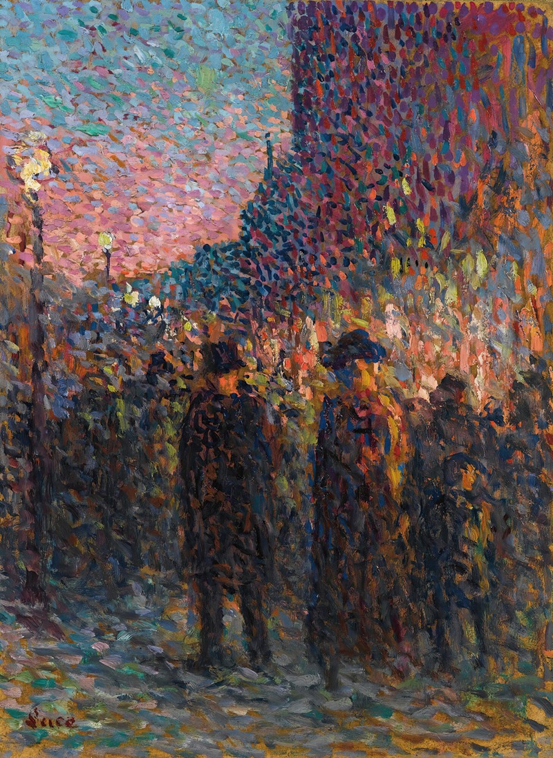 Maximilien Luce - Paris, Les Boulevards, La Nuit