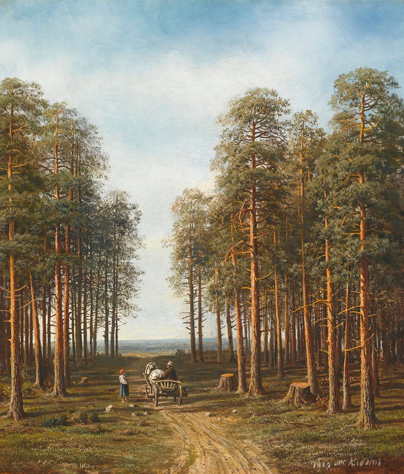 Mikhail Konstantinovich Klodt - Path Through The Pine Forest