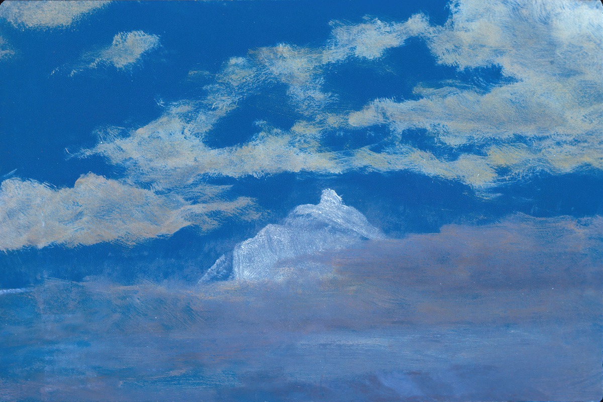 Albert Bierstadt - Cloud Study With Mountain Peak