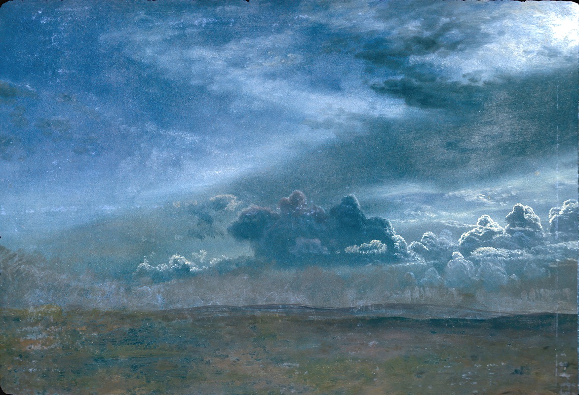 Albert Bierstadt - Landscape With Stormy Clouds