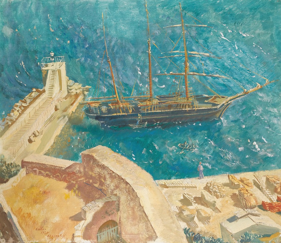 Alexandre Jacovleff - View Of The Port In Calvi