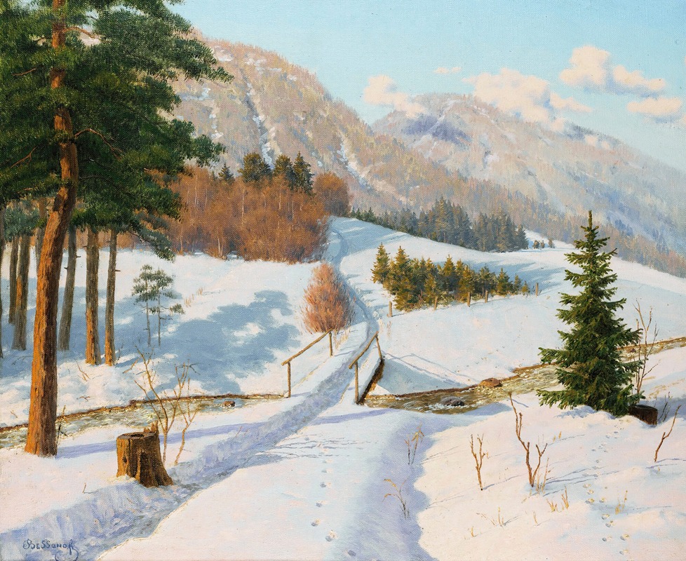 Boris Vasilievich Bessonov - Winter In Dauphiné