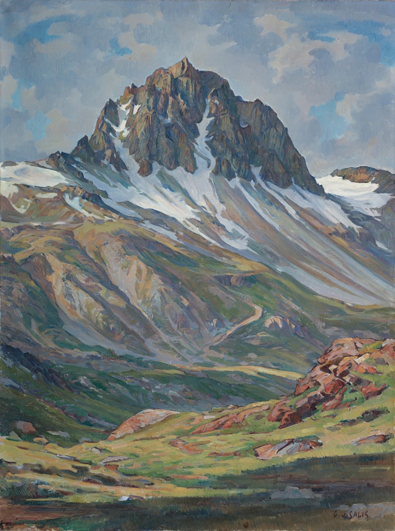 Carl Albert von Salis - Mount Lagrev