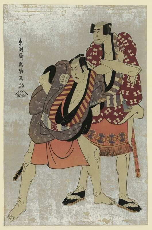 Tōshūsai Sharaku - Shodai arashi ryūzō (no yakko ukiyo matabei to) sandaime ōtani hiroji (no yakko tosa no matabei)