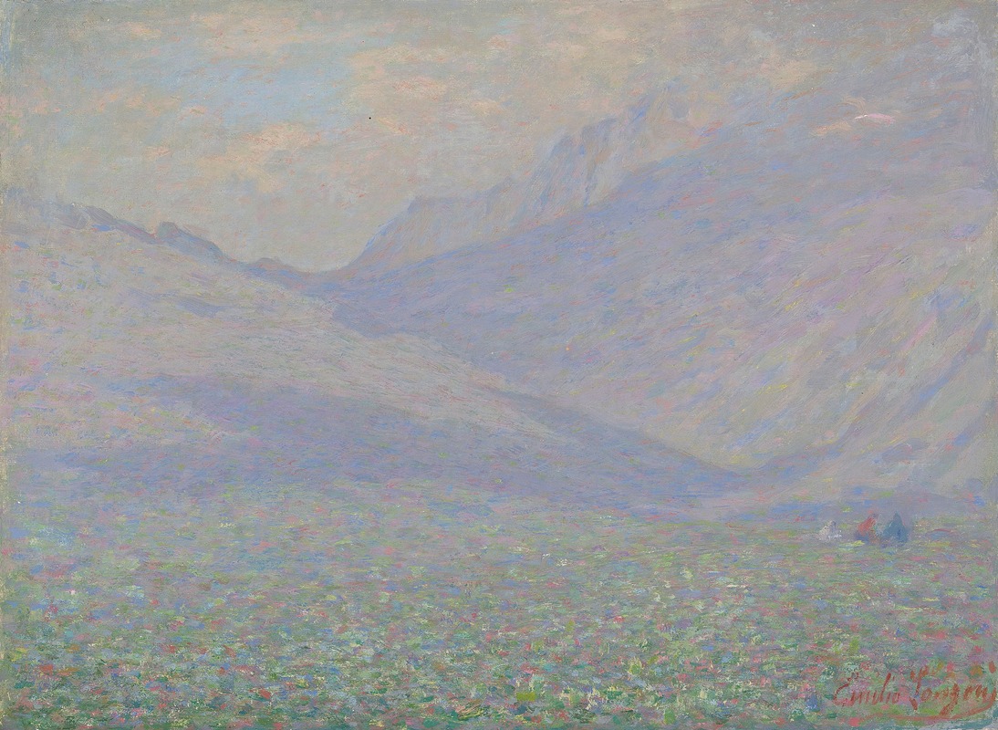 Emilio Longoni - Landscape In Valtellina
