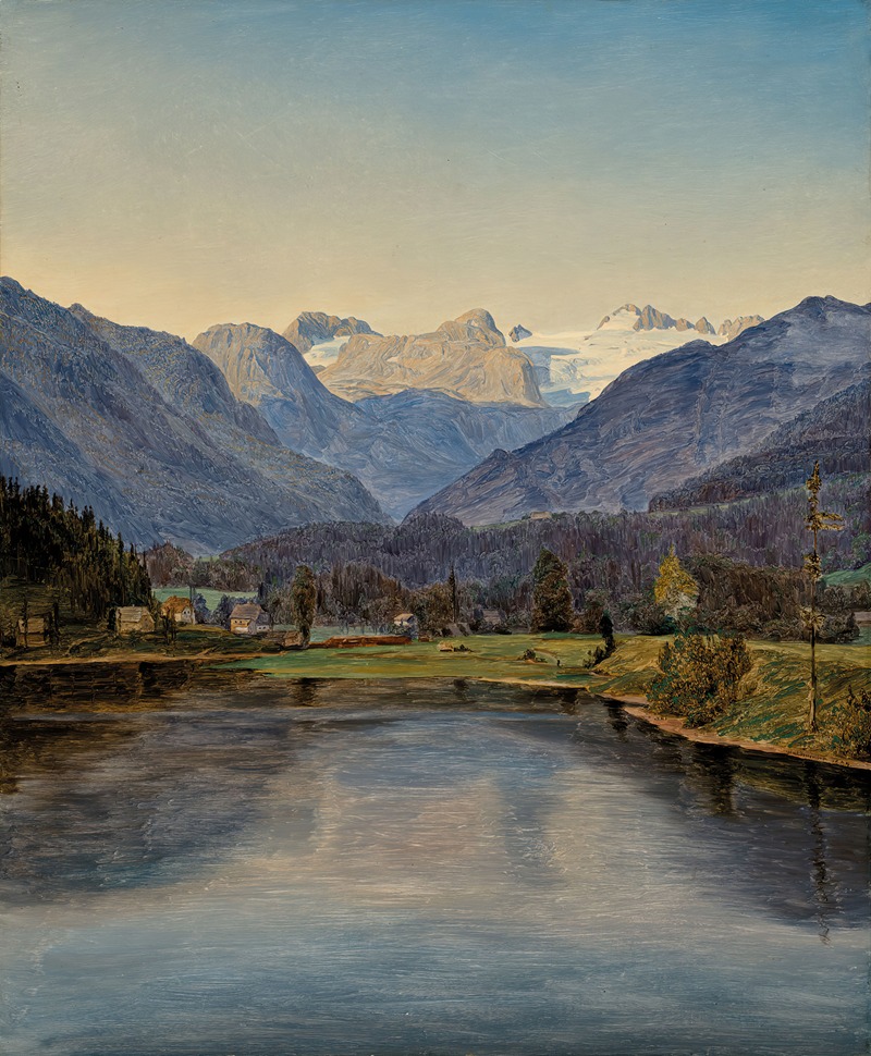 Ferdinand Georg Waldmüller - View Of Lake Altaussee And The Dachstein