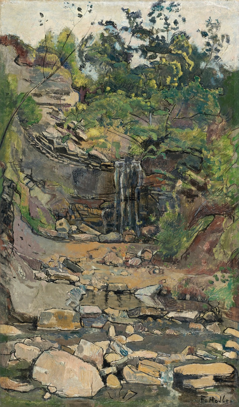 Ferdinand Hodler - Waterfall In The Savoy Region