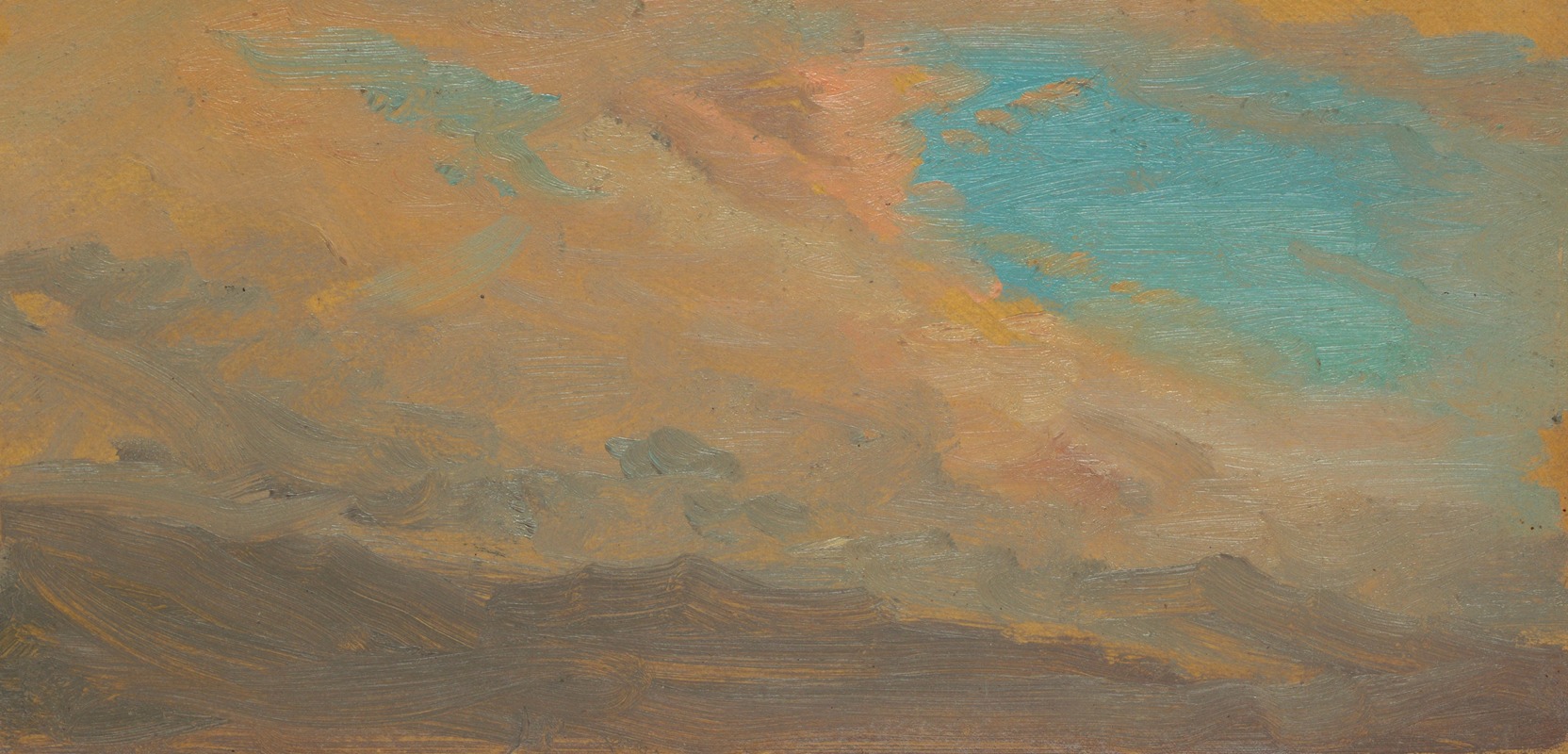 Frederic Edwin Church - Cloudy Sky over Mountains
