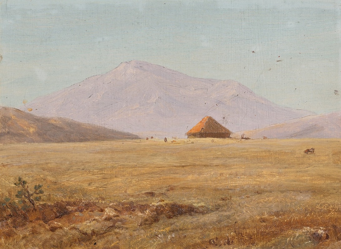 Frederic Edwin Church - Ecuador, mountain plateau with hut