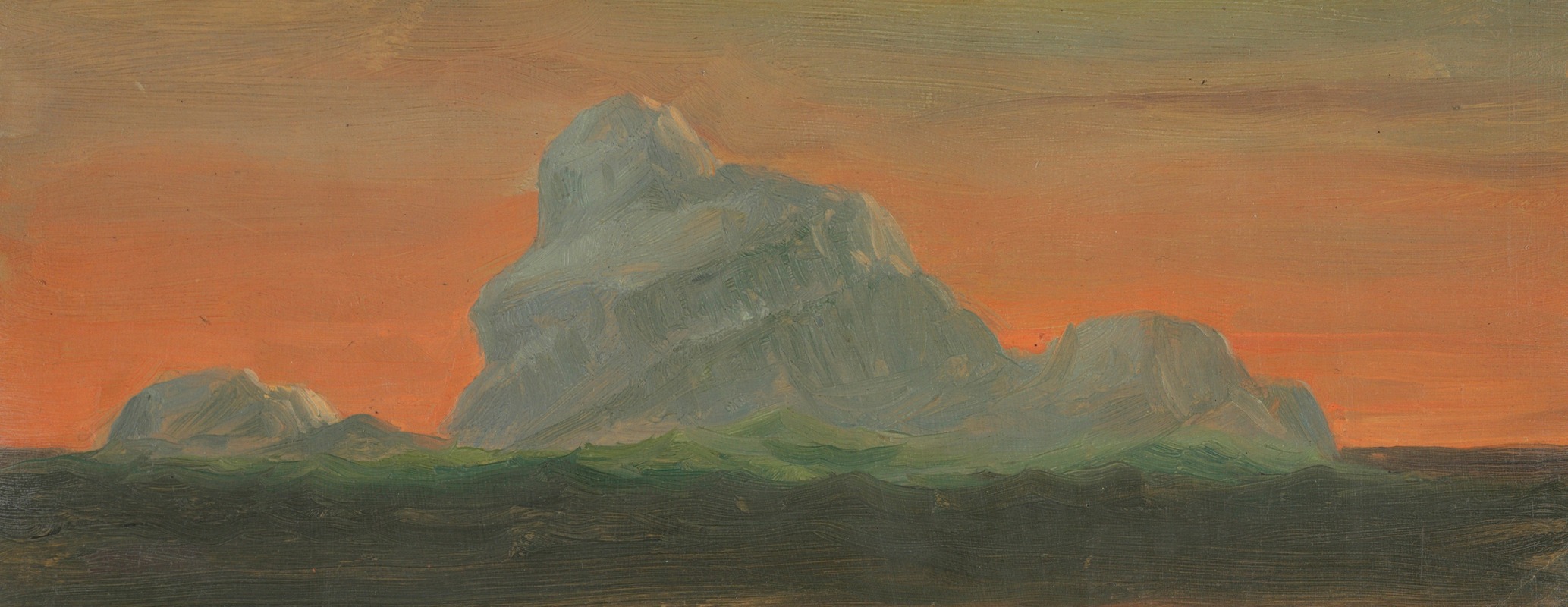 Frederic Edwin Church - Iceberg Against Evening Sky