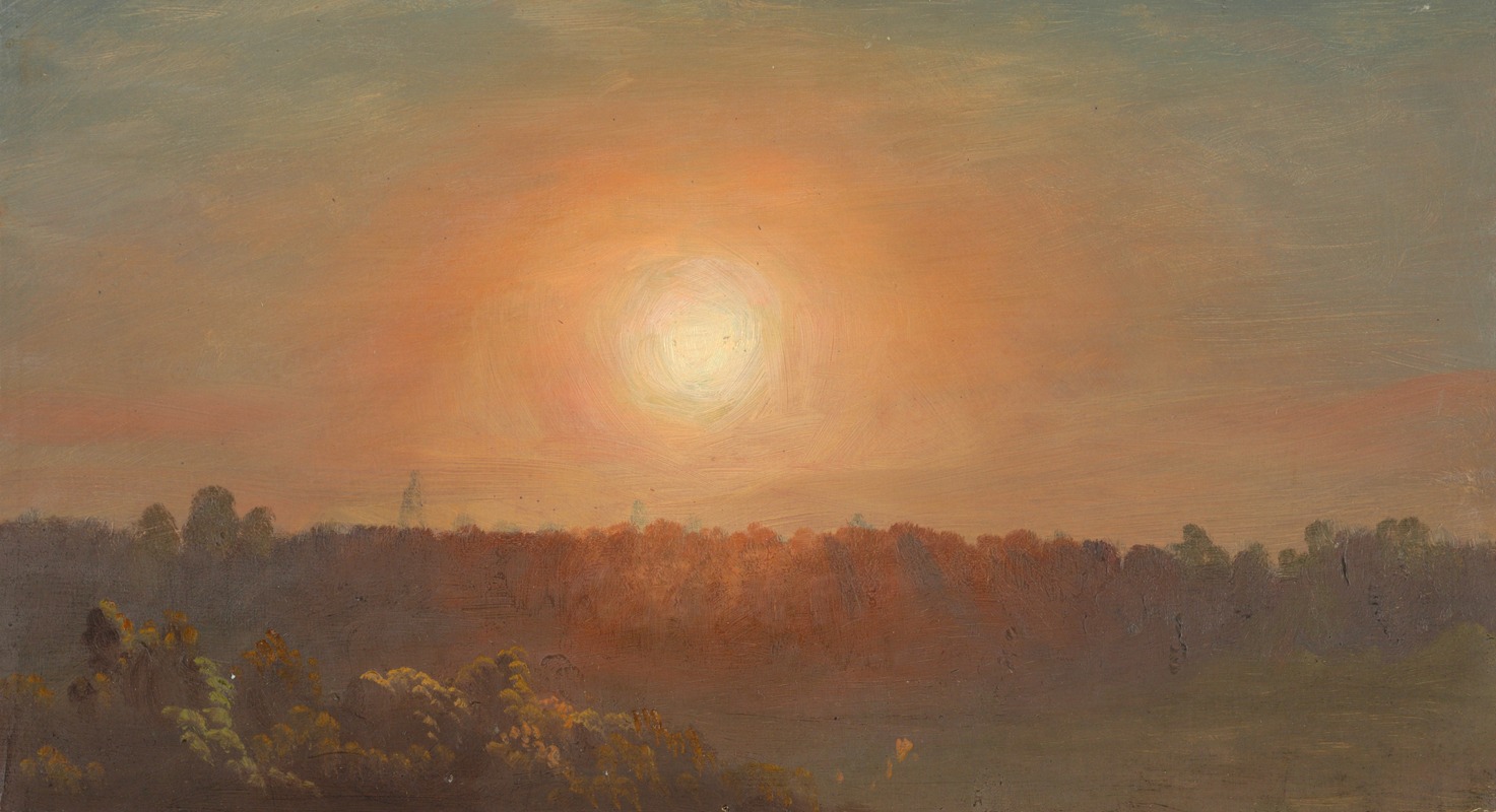 Frederic Edwin Church - Landscape at sunset