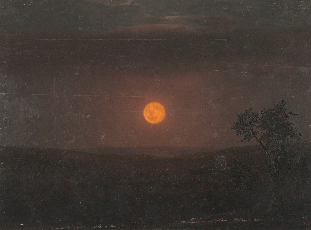 Frederic Edwin Church - Moonlight, Church’s farm