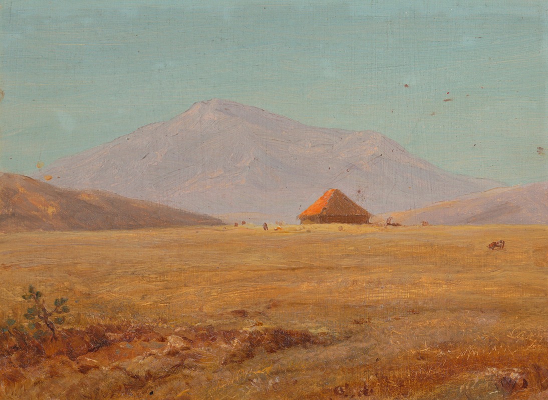 Frederic Edwin Church - Mountain plateau with hut
