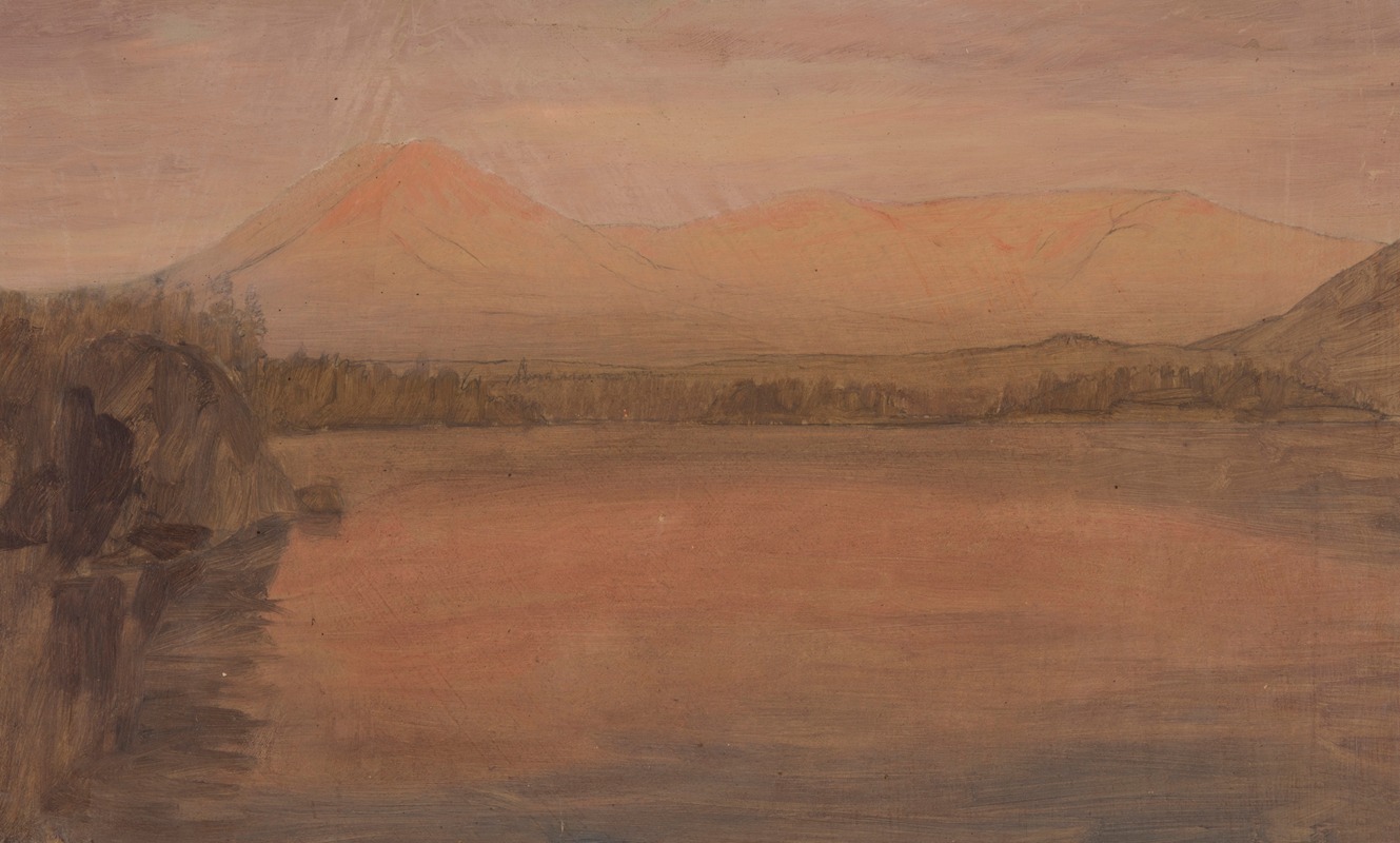 Frederic Edwin Church - Mts. Katahdin and Turner from Lake Katahdin