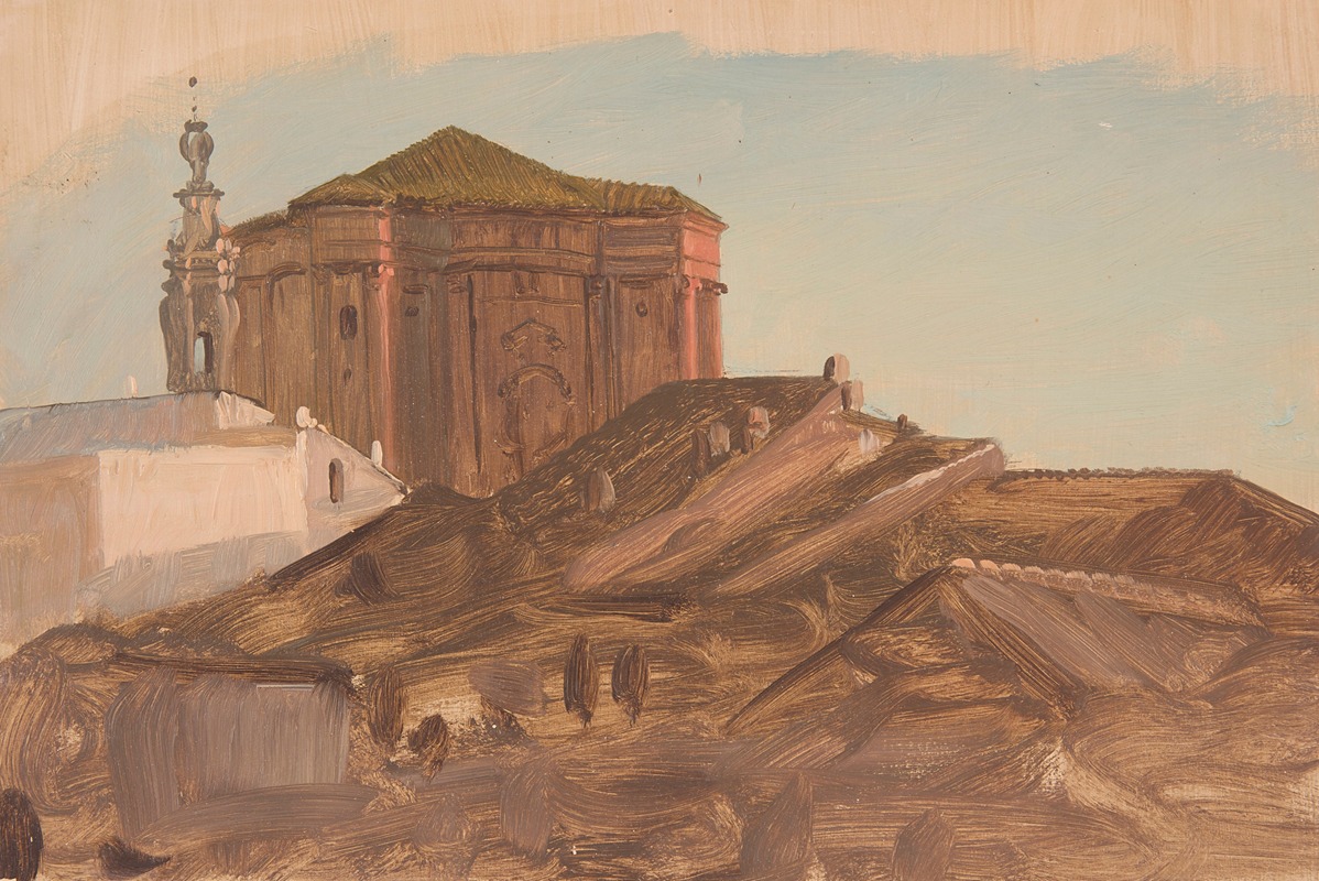 Frederic Edwin Church - Rooftops near Sant’Andrea delle Fratte from the Pincio, Rome