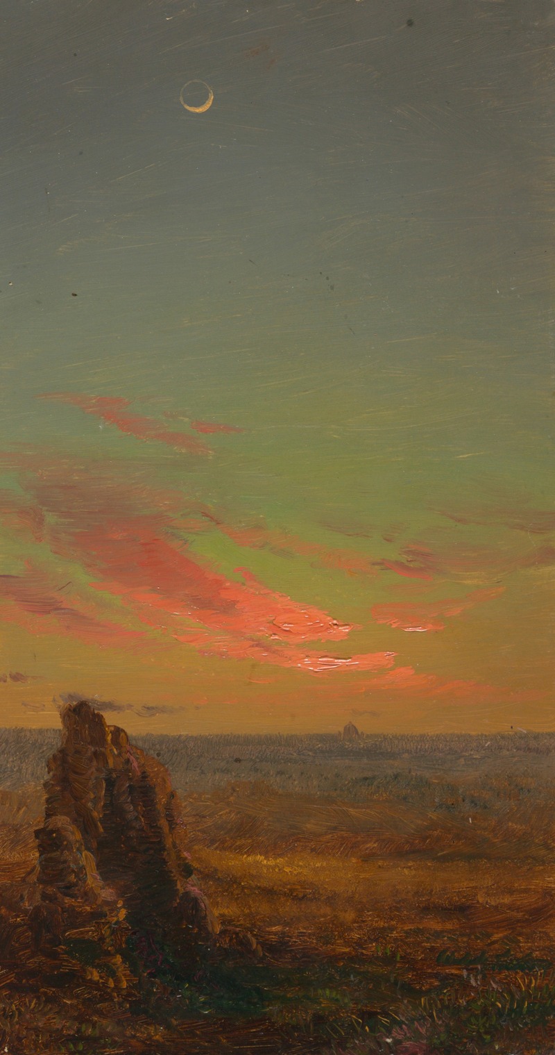Frederic Edwin Church - Sunset near Rome