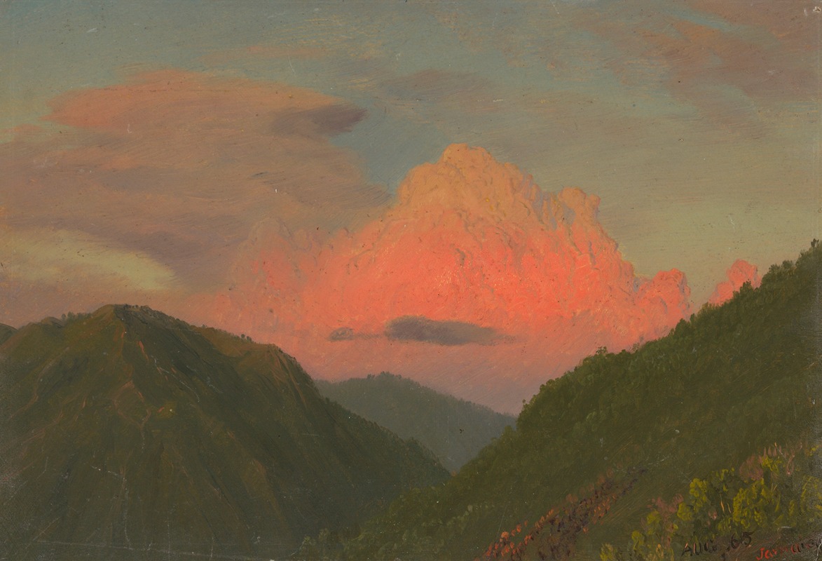 Frederic Edwin Church - Sunset over Hilltops, Jamaica, West Indies