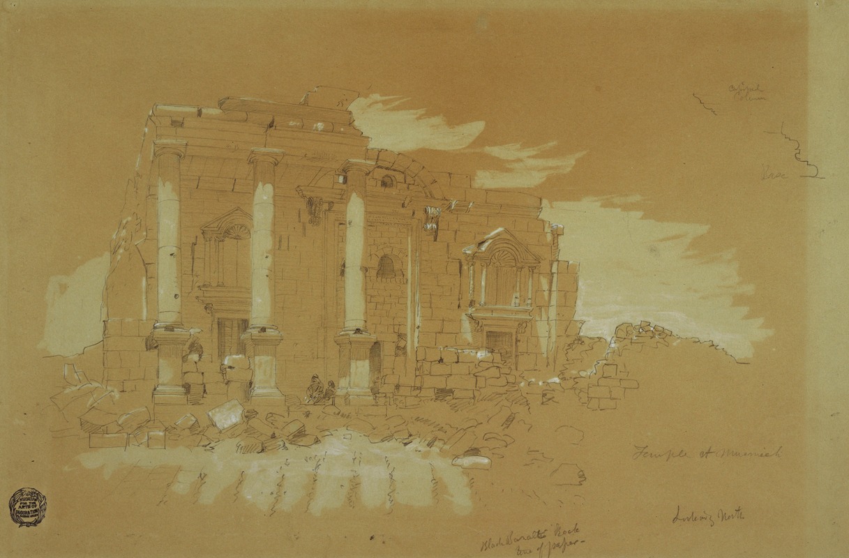 Frederic Edwin Church - Temple at Mismiyeh, Syria