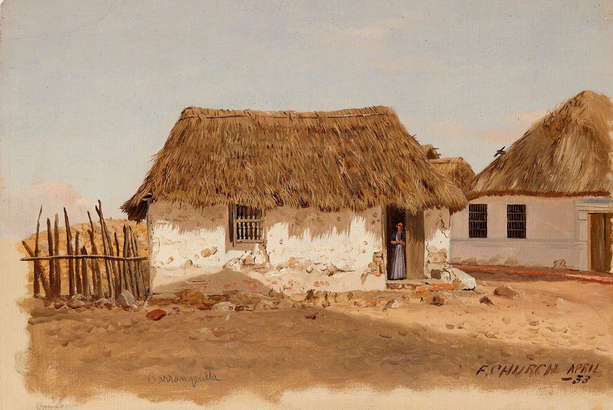 Frederic Edwin Church - Two Houses in Barranquilla, Colombia
