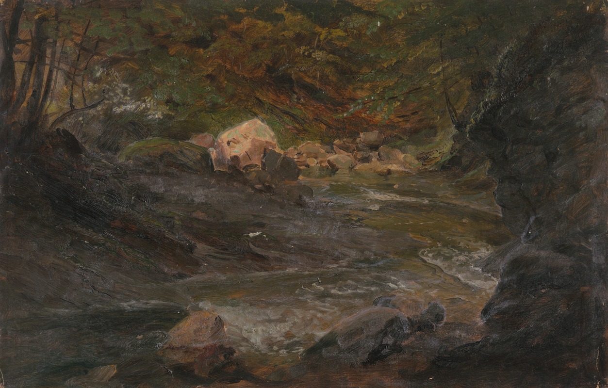 Frederic Edwin Church - Woodland Stream
