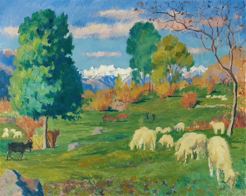 Giovanni Giacometti - Autumnal Landscape