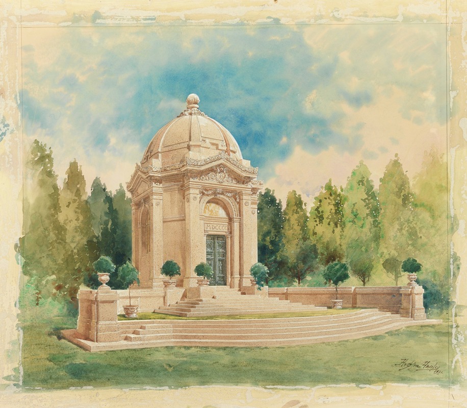 Hughson Hawley - Rendering For Bliss Family Mausoleum