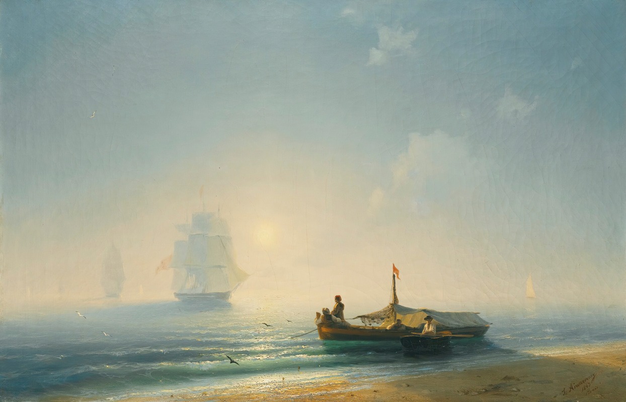 Ivan Konstantinovich Aivazovsky - Fishermen At Dawn, Naples
