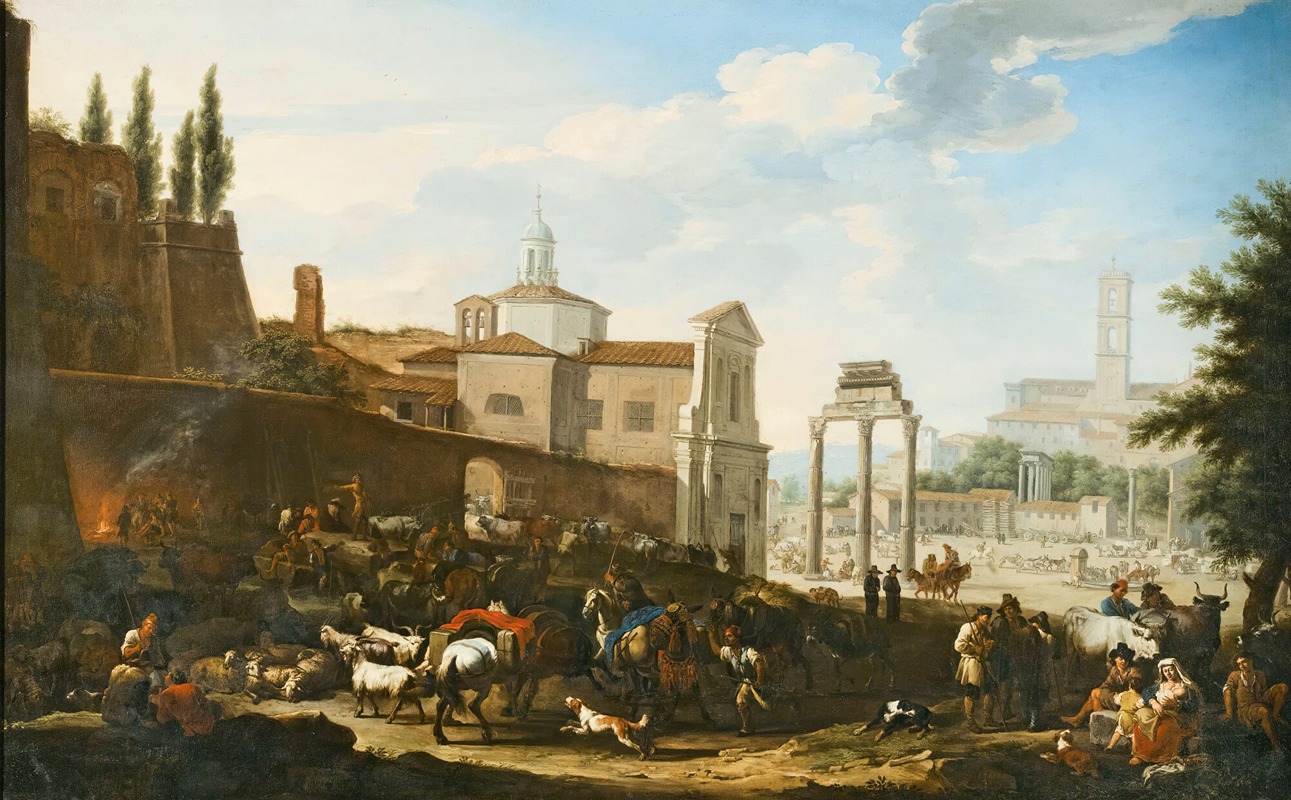 Jacob de Heusch - The Campo Vaccino, Rome