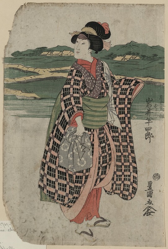Toyokuni Utagawa - Iwai Hanshirō no Sagoemon musume Oyone