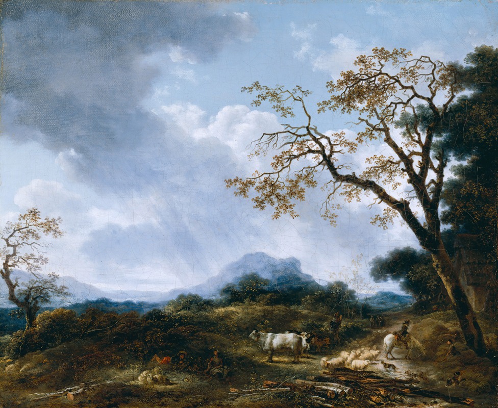 Jean-Honoré Fragonard - Landscape With Passing Shower