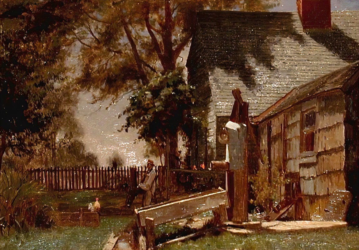 Jervis McEntee - Old House On Long Island