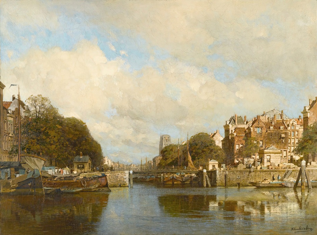 Johannes Christiaan Karel Klinkenberg - Rotterdam, With The Laurenskerk In The Background