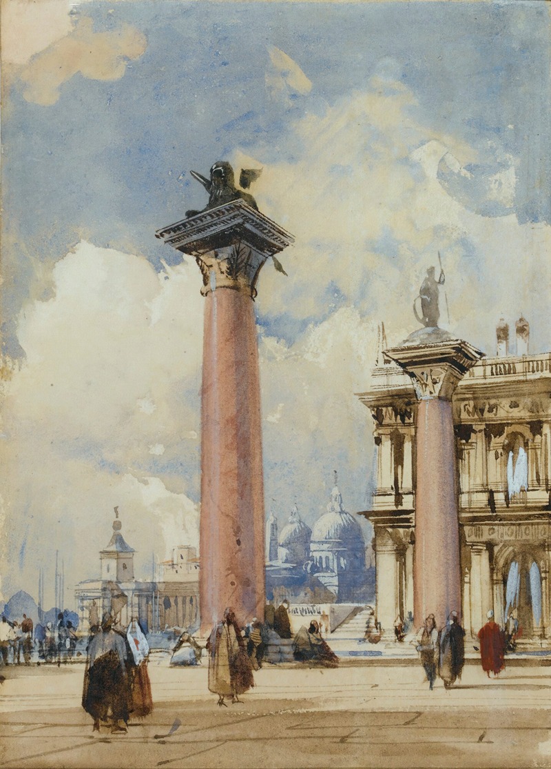 Richard Parkes Bonington - The Piazzetta, Venice