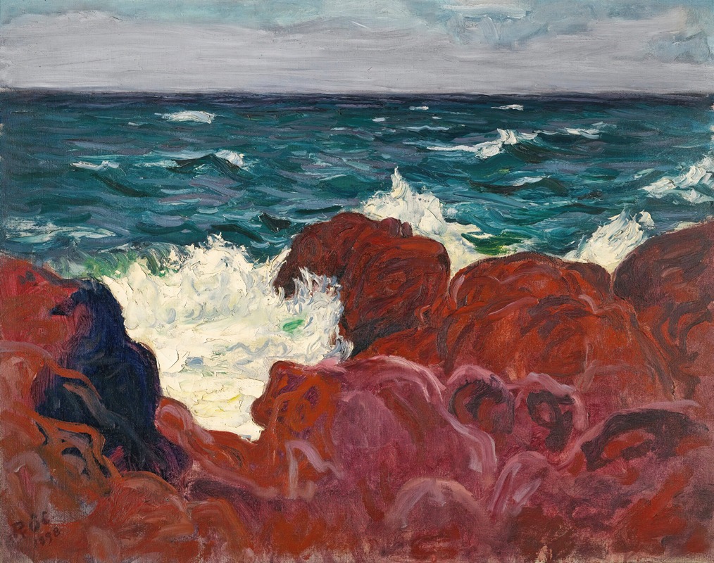 Roderic O'Conor - Red Rocks And Sea