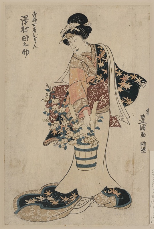 Toyokuni Utagawa - Sawamura Tanosuke no Yūsuke nyōbō Osen