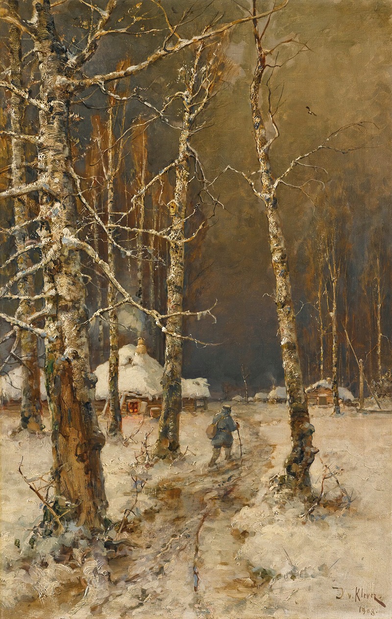 Julius Sergius Klever - Traveller In The Snow