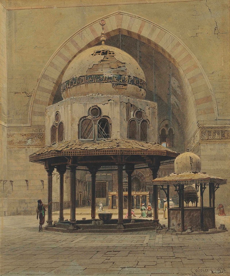 Carl Friedrich Heinrich Werner - Mosque of Sultan Hassan, Cairo