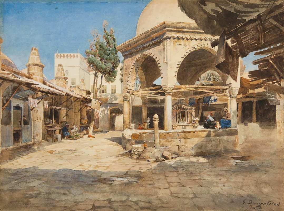 Gustav Bauernfeind - A Well In Jaffa