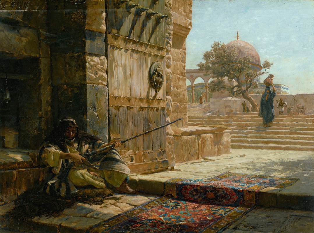 Gustav Bauernfeind - Sentinel At The Entrance To The Temple Mount, Jerusalem