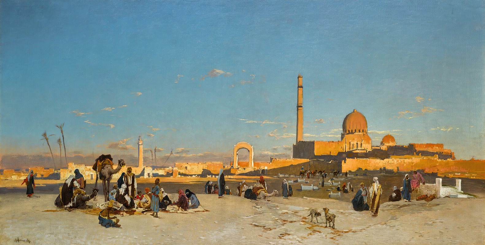 Hermann David Salomon Corrodi - An extensive view of Cairo