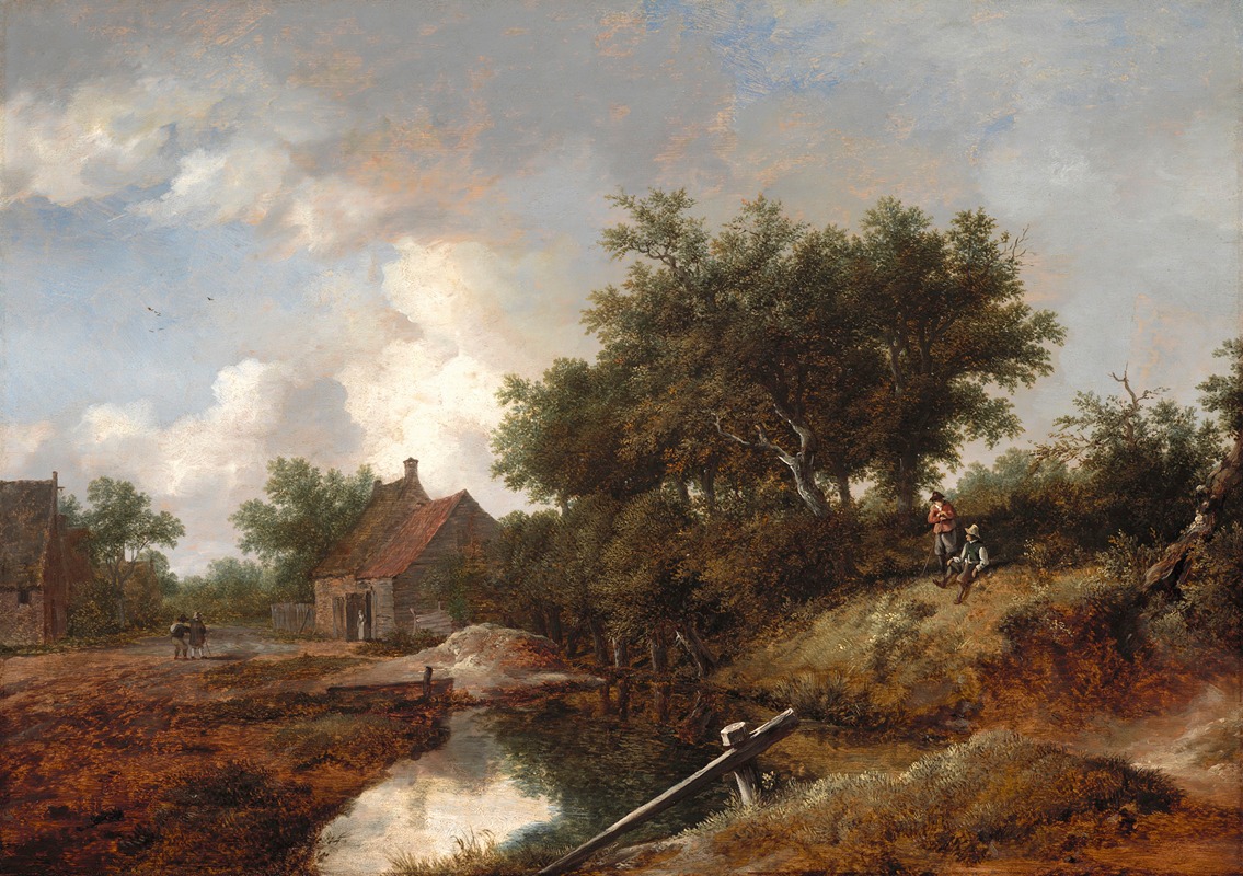 Isaack van Ruisdael - Path Leading to Farms by a Wooded Brook
