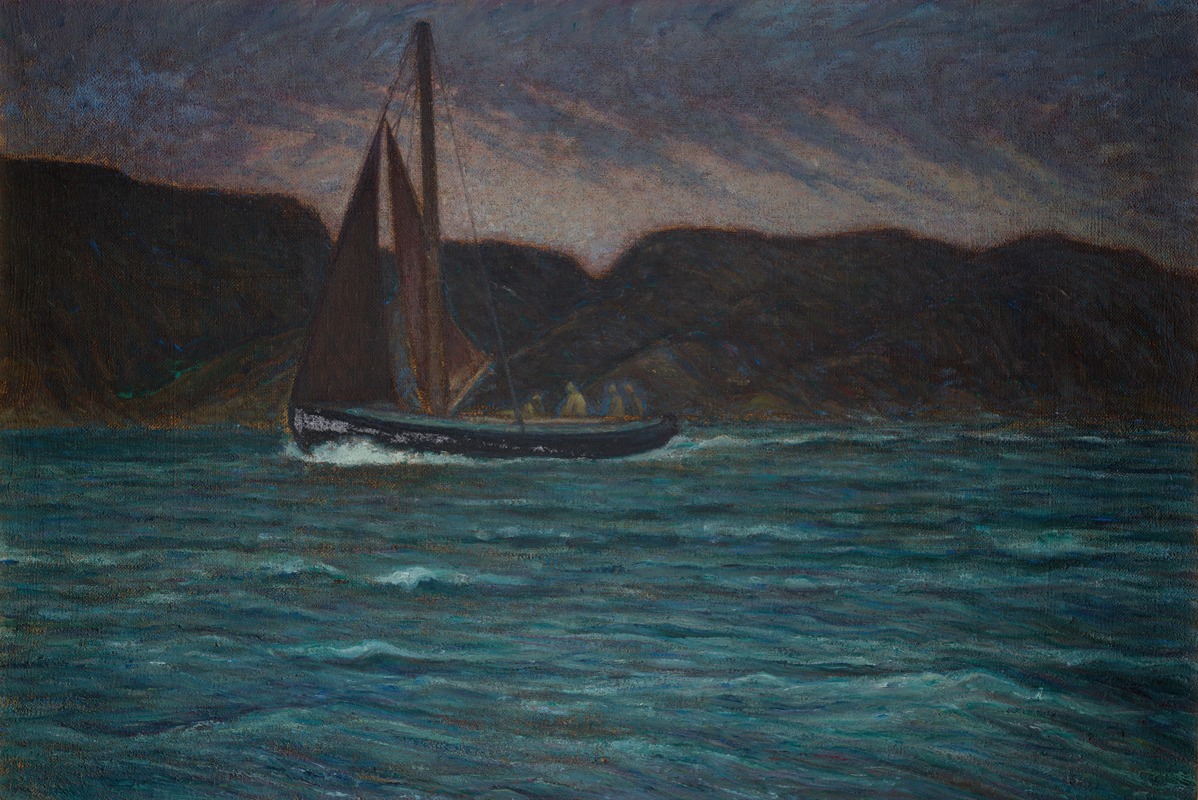 Karl Nordström - Fishing Boat in Storm