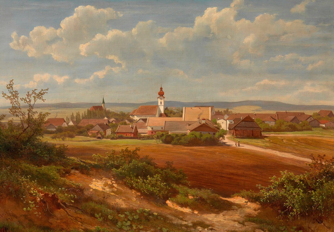 Melchior Fritsch - Ansicht von Altheim (OÖ)