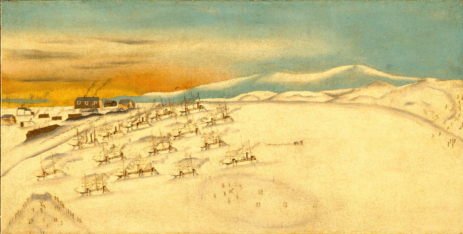 Anonymous - Whaling Fleet, Icebound