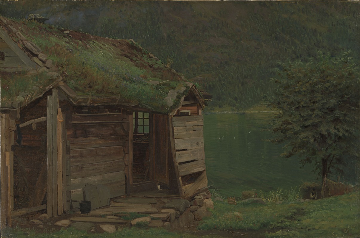 Amaldus Nielsen - Farmhouse at Balestrand
